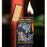 S.T. Dupont Line 2 Koi With Yellow Gold Lighter  St Dupont