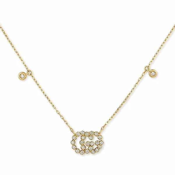 Gucci Interlocking G Diamond Necklace - YBB72940200200U – Chong 