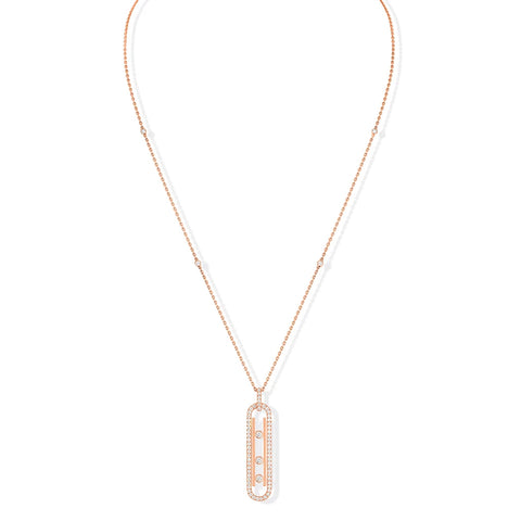 Messika Move 10th PM Rose Gold Diamond Necklace - 10032-PG  Messika