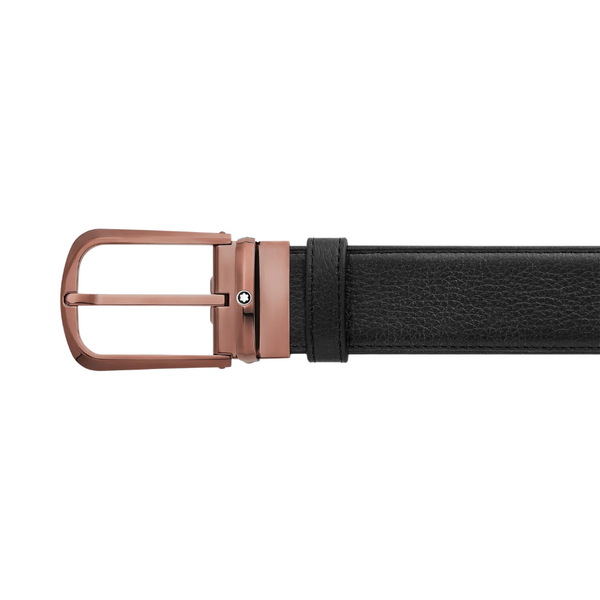 MONTBLANC M Shaped Brown/Black 35MM Reversible Leather Belt 129448, Fast &  Free US Shipping