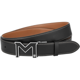 Montblanc M buckle black/tan 35 mm reversible leather belt  Montblanc