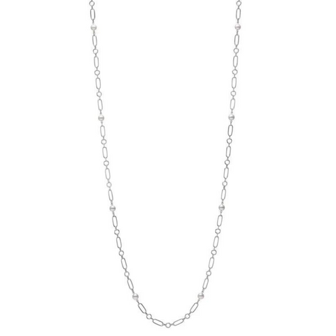 Mikimoto M Code Akoya Cultured Pearl Necklace in 18K White Gold - 32"  Mikimoto