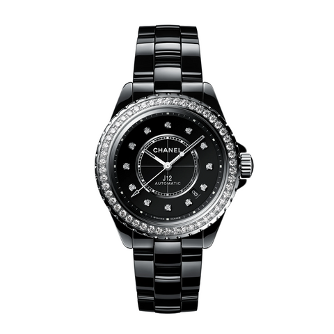 CHANEL J12 Diamond Bezel Watch, Calibre 12.1, 38 mm  Chanel