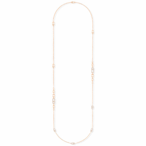 Messika Move Uno Rose Gold Diamond Necklace - P07170  Messika