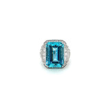 Aquamarine Diamond Ring  CH Collection