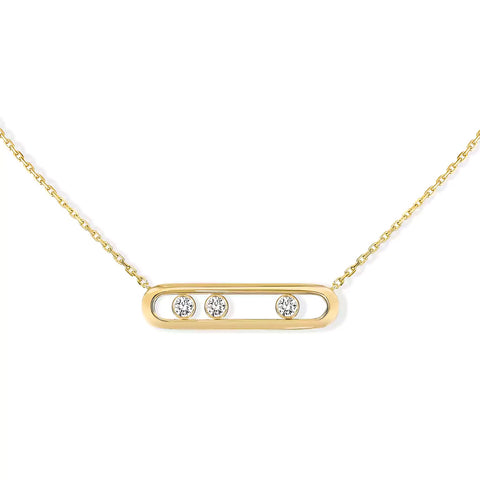 Messika Move Yellow Gold Diamond Necklace  Messika