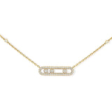 Messika Baby Move Pavé Yellow Gold Diamond Necklace  Messika