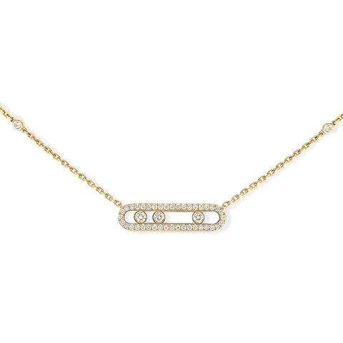 Messika Baby Move Pavé Yellow Gold Diamond Necklace  Messika