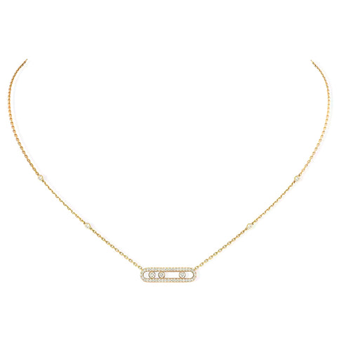 Messika Baby Move Pavé Yellow Gold Diamond Necklace  Messika