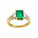 Emerald Diamond Ring