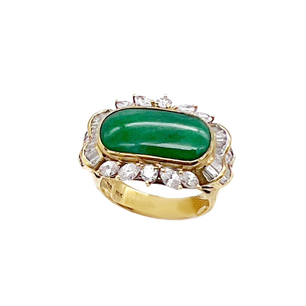 18K Jade Ring CH Collection