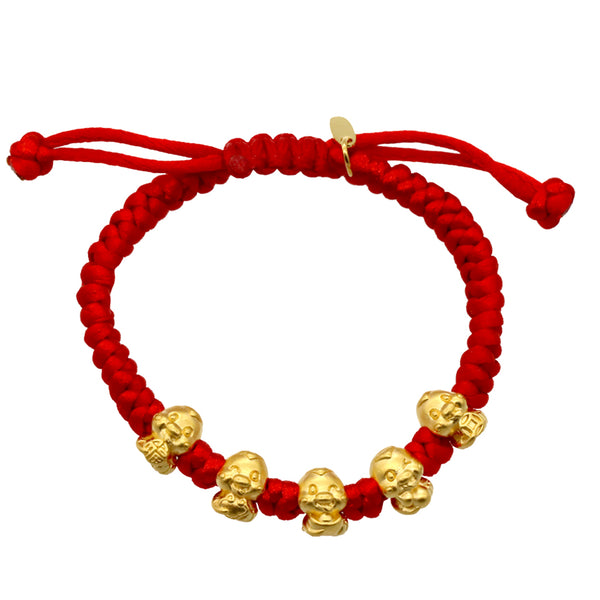 24K Gold Year of the Snake Baby Bracelet - 24KTRSBRT0.93G5B – Chong ...