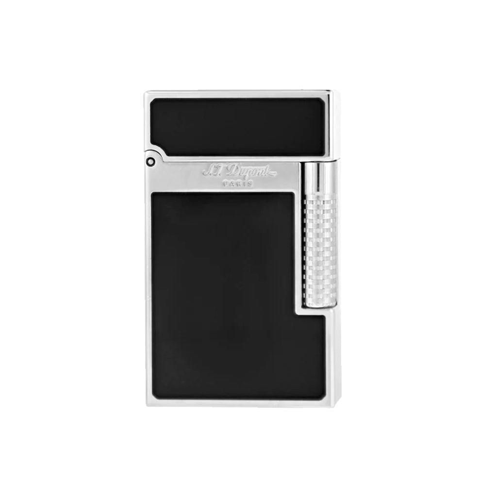 St Dupont Le New Grand Dupont Black Lacquer and Palladium Lighter  St Dupont