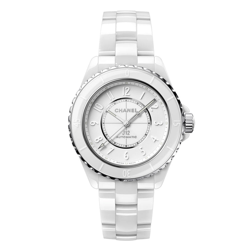 CHANEL J12 33mm Mother of Pearl Diamond Dial Automatic Watch