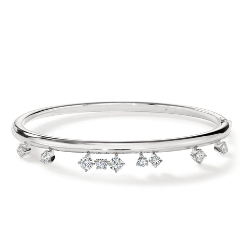 Hearts On Fire Barre Floating Diamond Bangle  Hearts on Fire