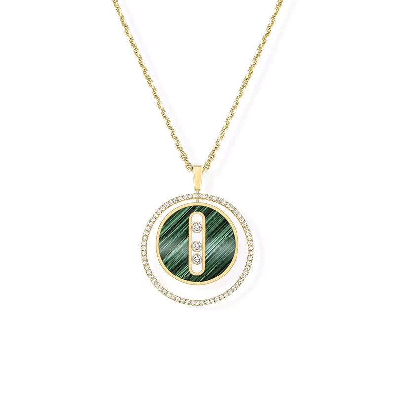Messika Malachite Lucky Move MM Yellow Gold Diamond Necklace - 10840-YG