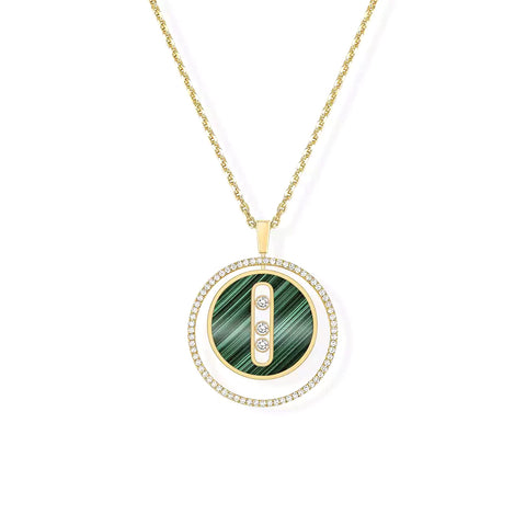 Messika Malachite Lucky Move MM Yellow Gold Diamond Necklace - 10840-YG  Messika