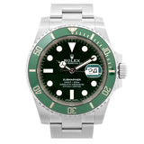 Rolex Submariner 40mm Green Oyster Gentle Watch