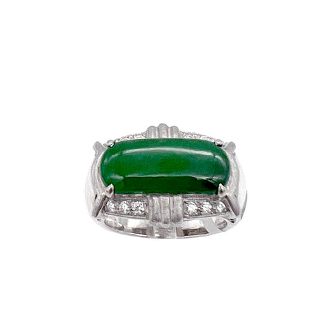 18KW Jade Ring CH Collection