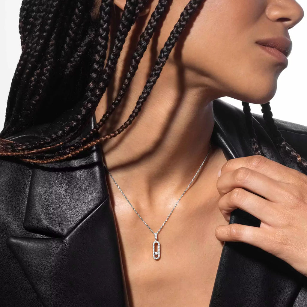 Messika Move Uno Pavé LM Necklace - 12058-WG – Chong Hing Jewelers