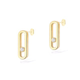 Messika Move Uno Yellow Gold Diamond Earrings  Messika