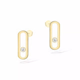 Messika Move Uno Yellow Gold Diamond Earrings  Messika