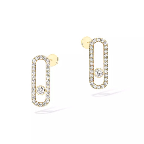 Messika Move Uno Diamond Pavé Earrings  Messika