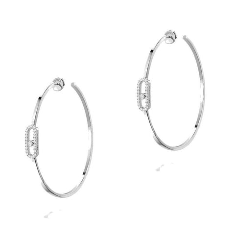 Messika Move Uno Large Hoop Earrings  Messika