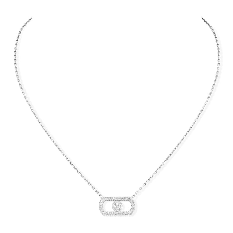Messika So Move Pavé White Gold Diamond Necklace