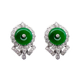 18KW Jade Earrings