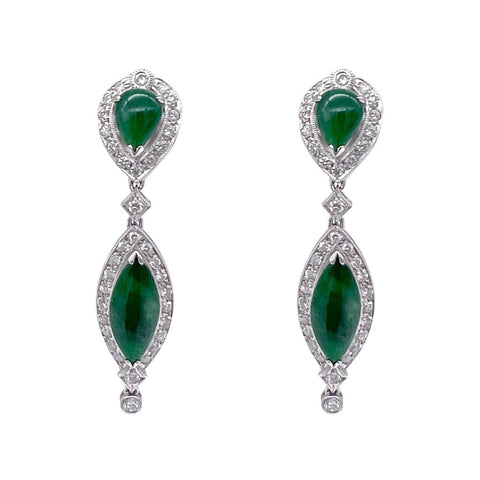 18KW Jade Earrings