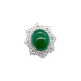 18KW Jade Ring