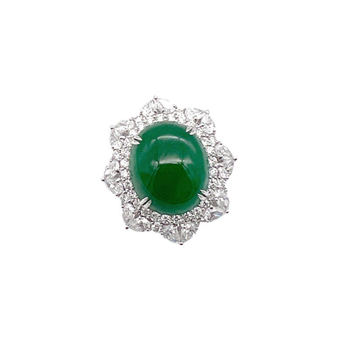 18KW Jade Ring