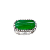 18KW Jade Ring