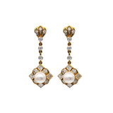 White South Sea Pearl Diamond Earrings CH Collection