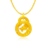 24k Gold Year of the Dragon Gold Pendant  Chong Hing Jewelers
