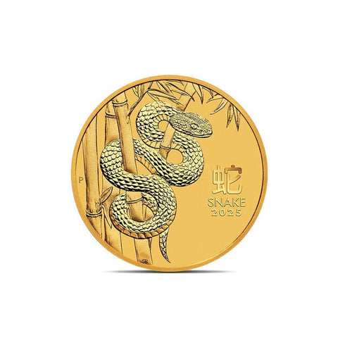 24k Gold Coin Year of the Snake 2025
