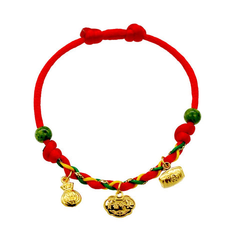 24K Gold Year of the Snake Baby Bracelet