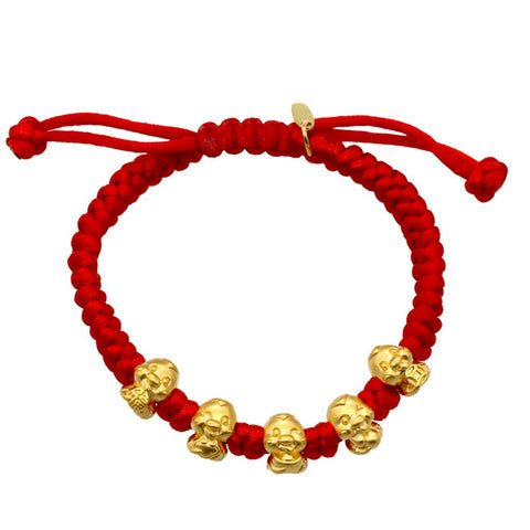 24K Gold Year of the Snake Baby Bracelet