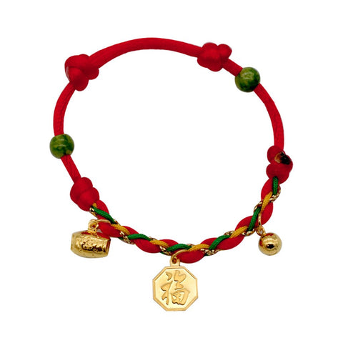 24K Gold Year of the Snake Baby Bracelet
