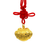 24K Gold Year of the Snake Fu Lock Necklace