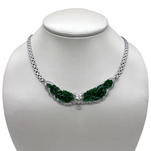 18KW Jade Necklace CH Collection