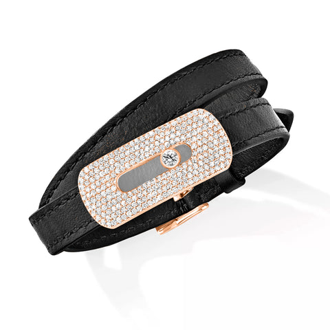 Messika My Move XXL Pavé-Set Bracelet Pink Gold Diamond Bracelet  Messika