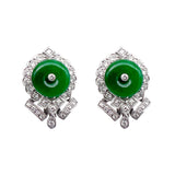 18KW Jade Earrings CH Collection