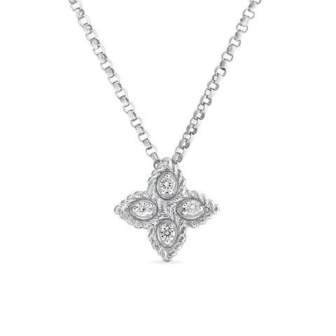 Roberto Coin Princess Flower Diamond Necklace  Roberto Coin