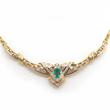 Emerald Diamond Necklace