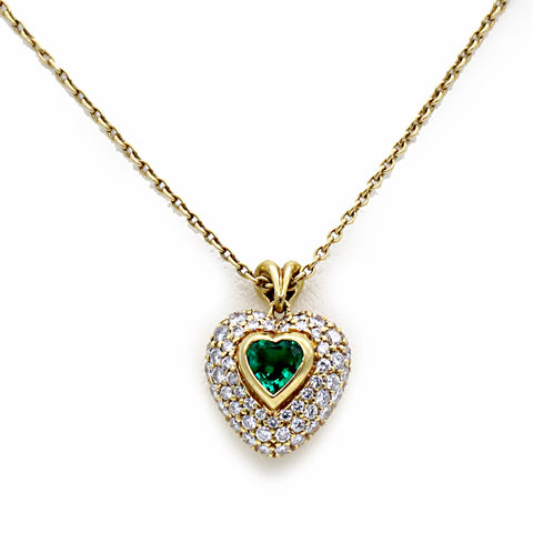 Emerald Diamond Necklace