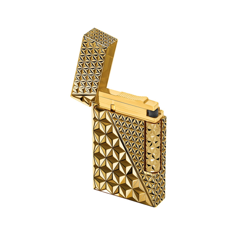 St Dupont Line 2 Lighter Double Fire X gold
