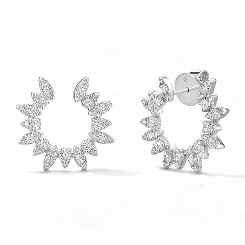 Hearts On Fire Aerial Sunburst Wrap Earring Small  Hearts on Fire