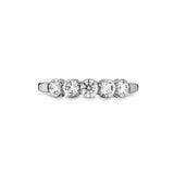 Hearts On Fire 18KW Love 5 Stone Multiplicity Wedding Band